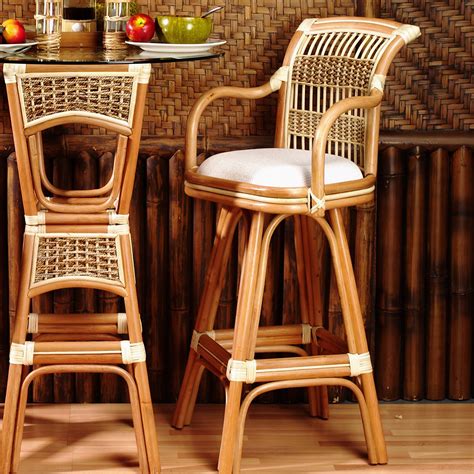 woven backed counter height barstool